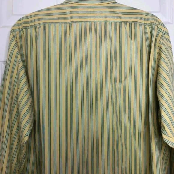 Polo By Ralph Lauren Dress Shirt Yellow Sz Large - Picture 15 of 16